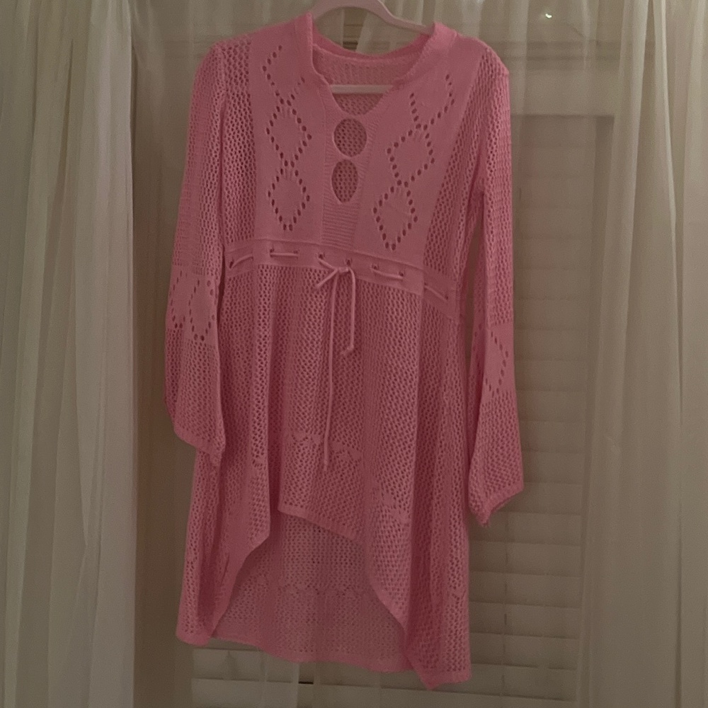 Coverup Pinks Crocheted